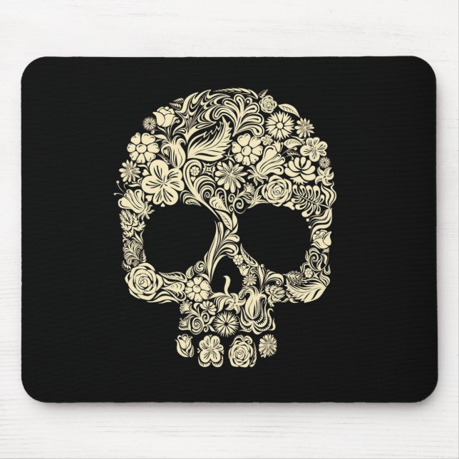 Tapis De Souris Crâne à sucre, Dia de los Muertos #27 (Devant)