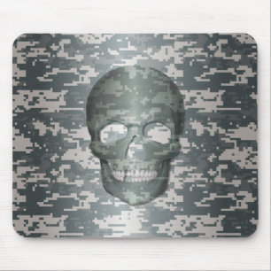 Tapis De Souris Crâne Camo numérique 3D