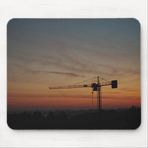 Tapis De Souris Crane couché de soleil Mousepad