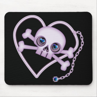 Tapis De Souris Crâne de néon pourpre