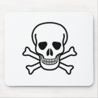 Tapis De Souris Crâne et os croisés