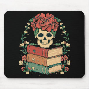 Tapis De Souris Crâne floral sur vos livres