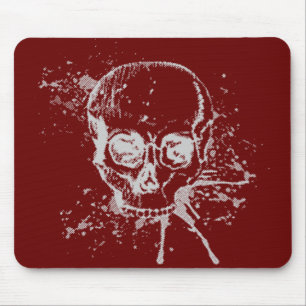Tapis De Souris crâne - gris
