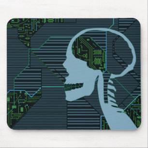 Tapis De Souris crâne logique éclairé