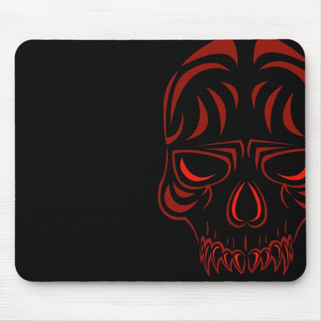 Tapis De Souris Crâne Mousepad de Fanged (Devant)