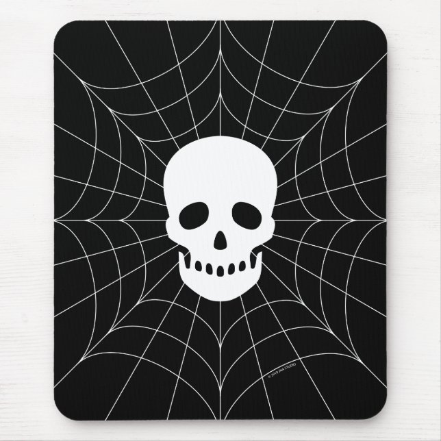 Tapis De Souris Crâne Spiderweb (Devant)