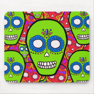 Tapis De Souris Crânes de sucre de Calaveras