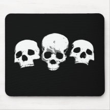 Crânes Déplaisants éffrayants Halloween Mousepad