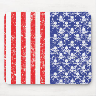 Tapis De Souris Crânes patriotiques