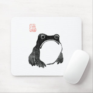 Tapis De Souris Crapaud grognon japonais animal drôle imperturbabl