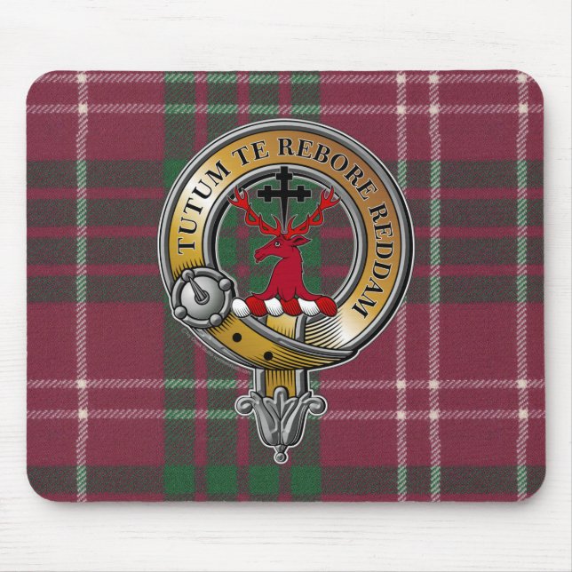 Tapis De Souris Crawford Tartan & Badge (Devant)