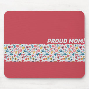 Tapis De Souris Crayon Pastel Coeur & Fleurs