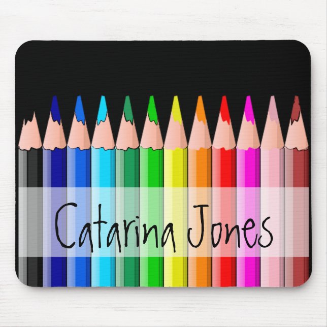 Tapis De Souris Crayons - customisés (Devant)