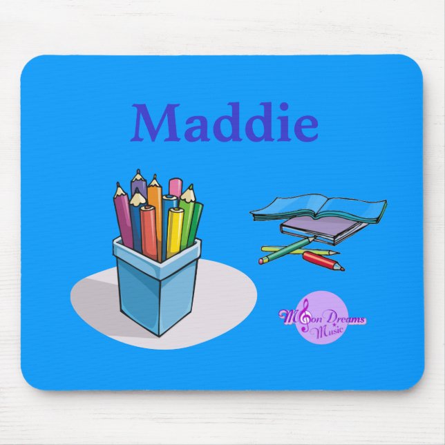 Tapis De Souris Crayons et livres Mousepad (Devant)