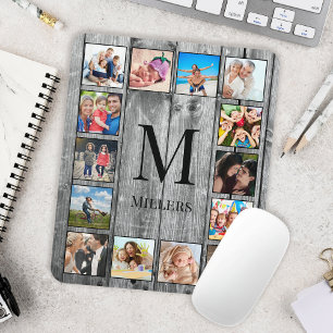 Tapis De Souris Create Your Custom Photo Collage Rustic Farmhouse