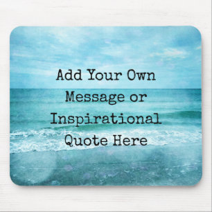 Tapis De Souris Créez Votre Propre Citation Inspirante Motivationn