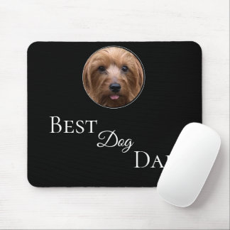 Tapis De Souris Créez votre propre meilleur chien papa photo perso