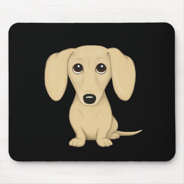 Tapis De Souris Crème courte Haired Dachshund (Devant)