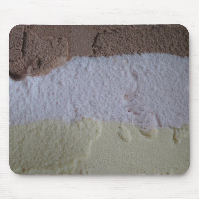 Tapis De Souris Crème de glace napolitaine Mousepad (Devant)