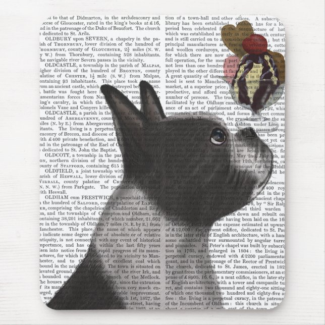 Tapis De Souris Crème glacée Boston Terrier (Devant)