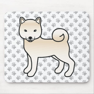 Tapis De Souris Crème Shiba Inu Dessin Chien & Patrouilles