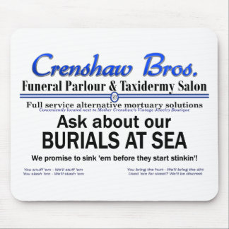 Tapis De Souris Crenshaw Bros Enterrement À Sea Promo Merch