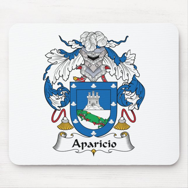 Tapis De Souris Crête de famille d'Aparicio (Devant)