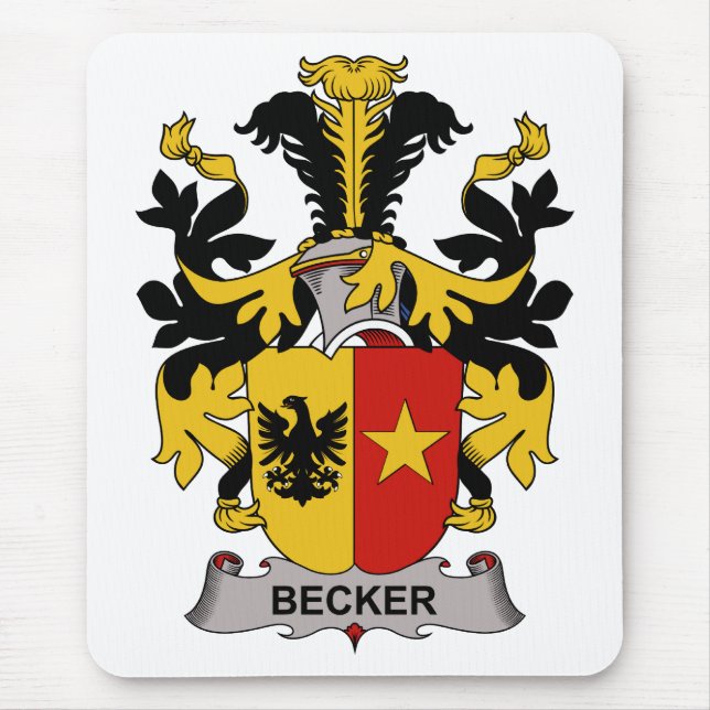 Tapis De Souris Crête de famille de Becker (Devant)