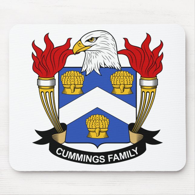 Tapis De Souris Crête de famille de Cummings (Devant)