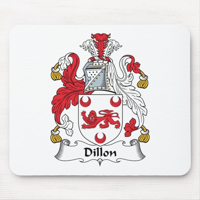 Tapis De Souris Crête de famille de Dillon (Devant)