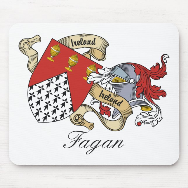 Tapis De Souris Crête de famille de Fagan (Devant)