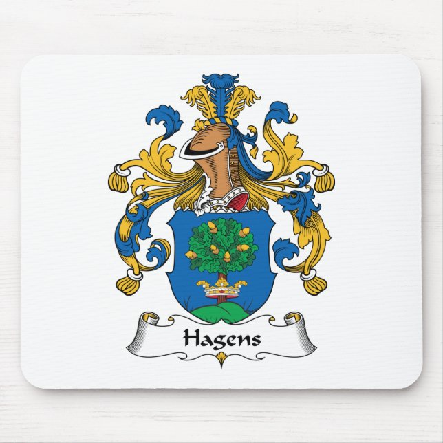 Tapis De Souris Crête de famille de Hagens (Devant)