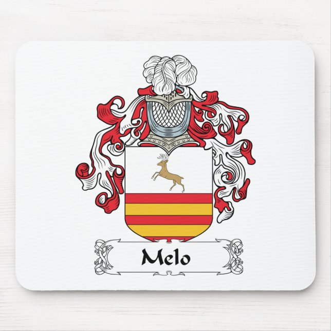 Tapis De Souris Crête de famille de Melo (Devant)