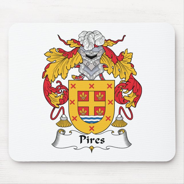 Tapis De Souris Crête de famille de Pires (Devant)