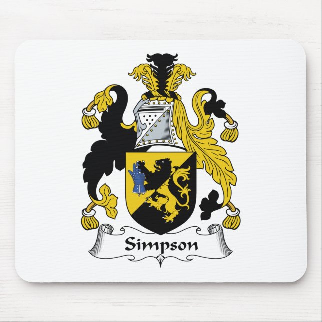 Tapis De Souris Crête de famille de Simpson (Devant)