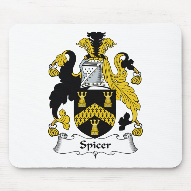 Tapis De Souris Crête de famille de Spicer (Devant)
