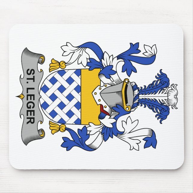 Tapis De Souris Crête de famille de St Leger (Devant)