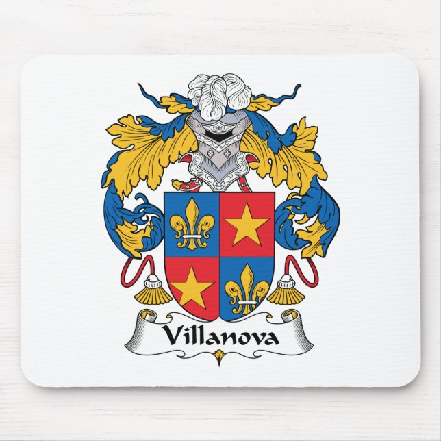 Tapis De Souris Crête de famille de Villanova (Devant)