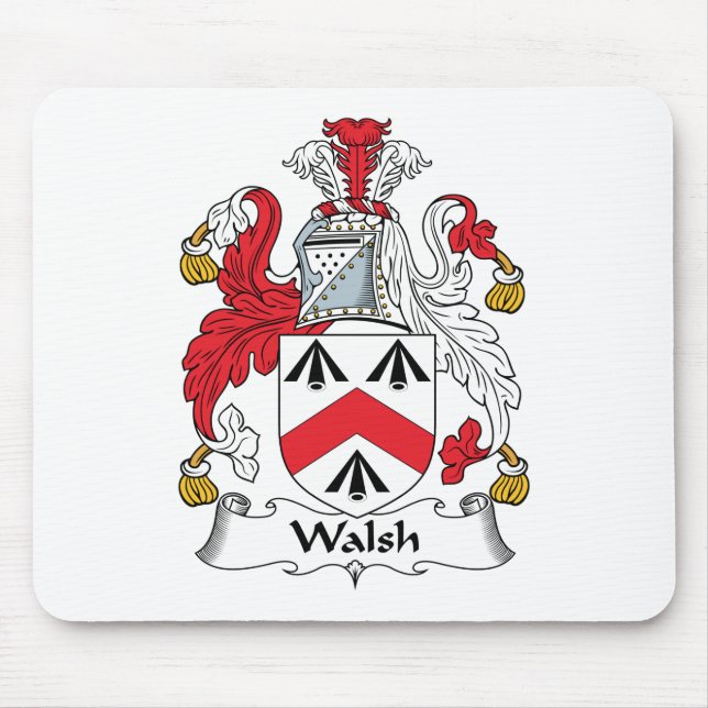 Tapis De Souris Crête de famille de Walsh (Devant)