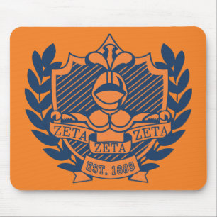 Tapis De Souris Crête de fraternité de Zeta Zeta Zeta -