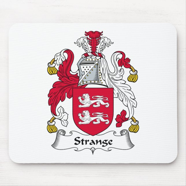 Tapis De Souris Crête étrange de famille (Devant)