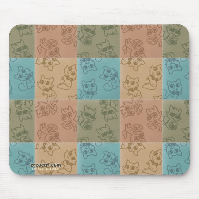 Tapis De Souris Créu Gang Patchwork Mousepad (Devant)