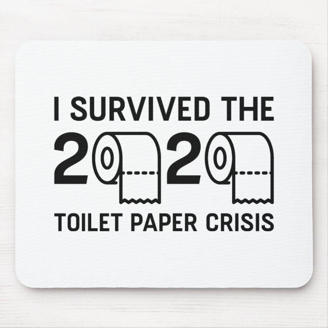 Tapis De Souris Crise du papier toilette 2020 (Devant)