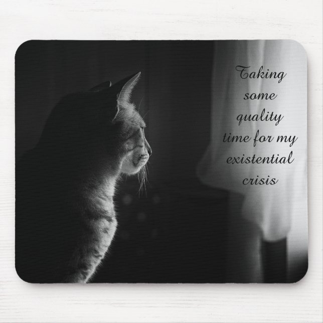 Tapis De Souris Crise existentielle (Devant)