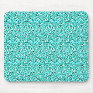 Tapis De Souris Cristal de Druzy - bleu bleu vert
