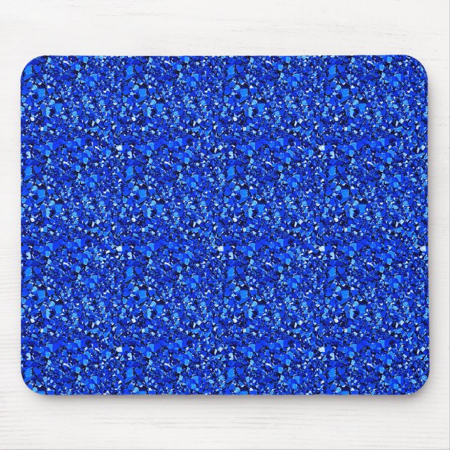 Tapis De Souris cristal druzy - bleu saphir (Devant)