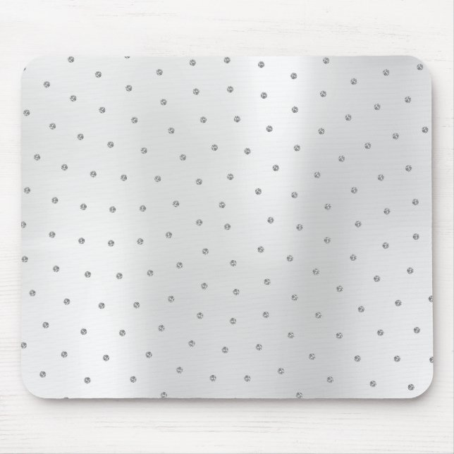 Tapis De Souris Cristaux Swarovski métalliques Abstraits gris arge (Devant)