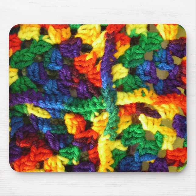 Tapis De Souris Crochet coloré (Devant)