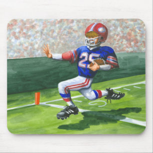 Tapis De Souris Croisement de la ligne de but pour un touchdown