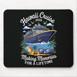 Tapis De Souris Croisière à Hawaï 2026 Voyage de vacances Famille 